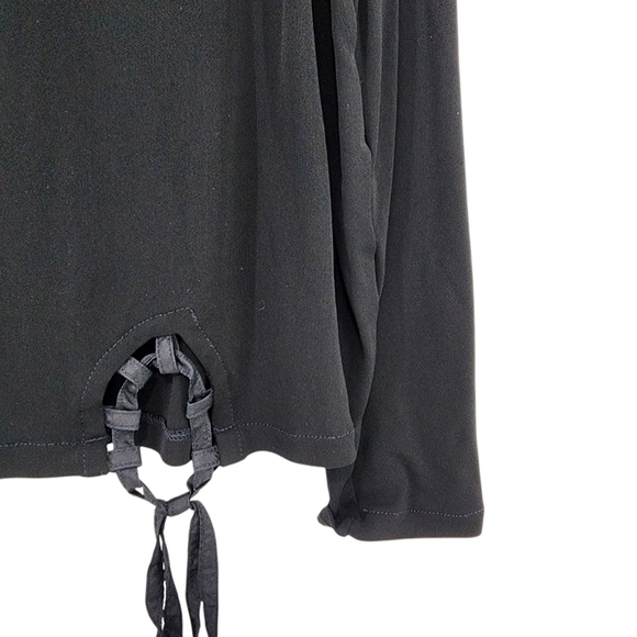 Tiar Women's 100% Rayon Long Sleeves Relaxed Fit Crop Top - M - Picture 4 of 6